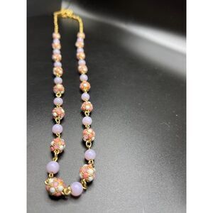 Talbots Pink Mosaic Necklace